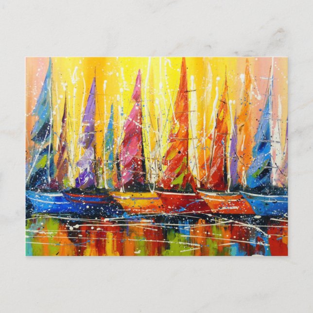Bright sails postcard (Front)