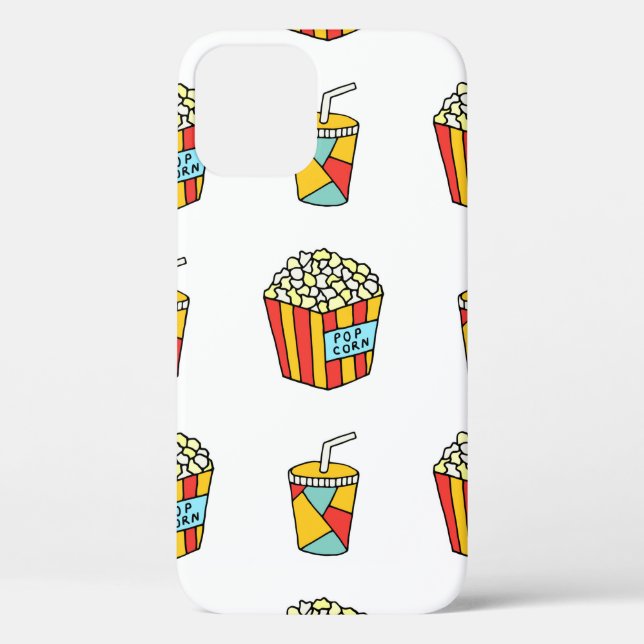 Bright seamless pattern with food for watching mov Case-Mate iPhone case (Back)
