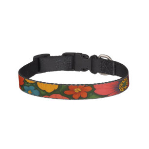 Bright Seamless Wildflower Pattern  Pet Collar