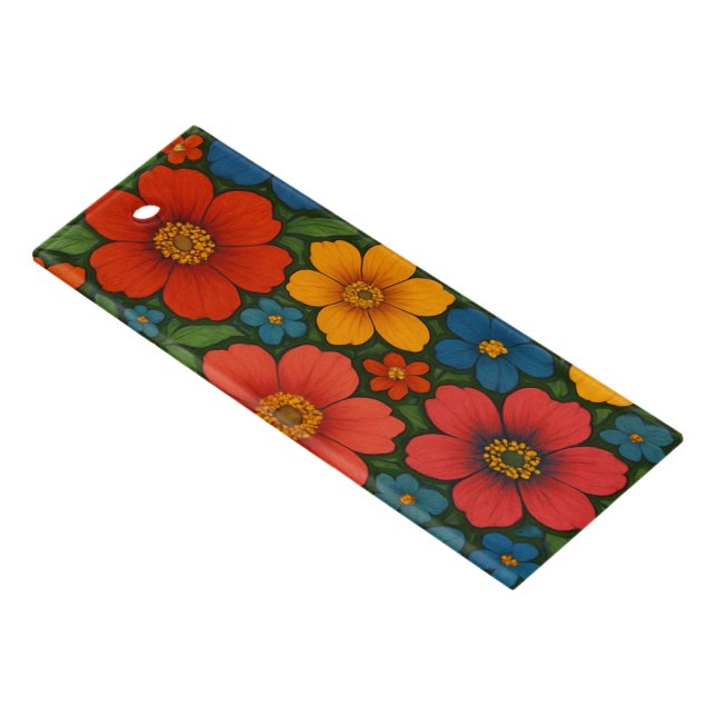 Bright Seamless Wildflower Pattern  Ruler (Angled)
