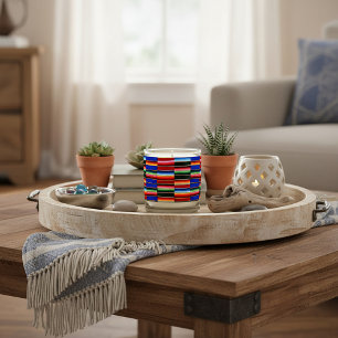 Bright Serape stripes Scented Candle