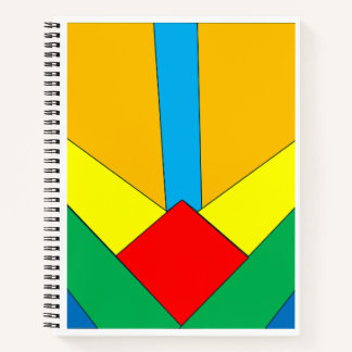 Bright Shapes Customizable Notebook
