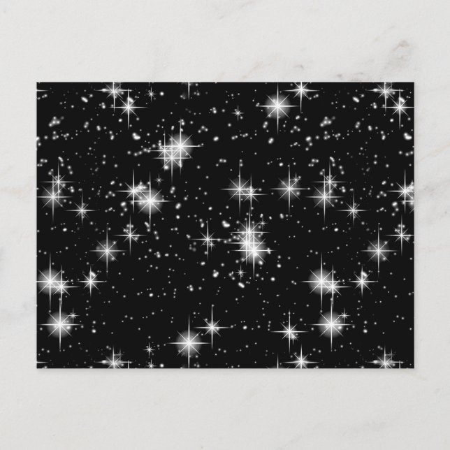 Bright Shining Stars In Space Postcard (Front)