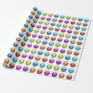Bright Shiny 3D Balls Wrapping Paper Gift Box Book