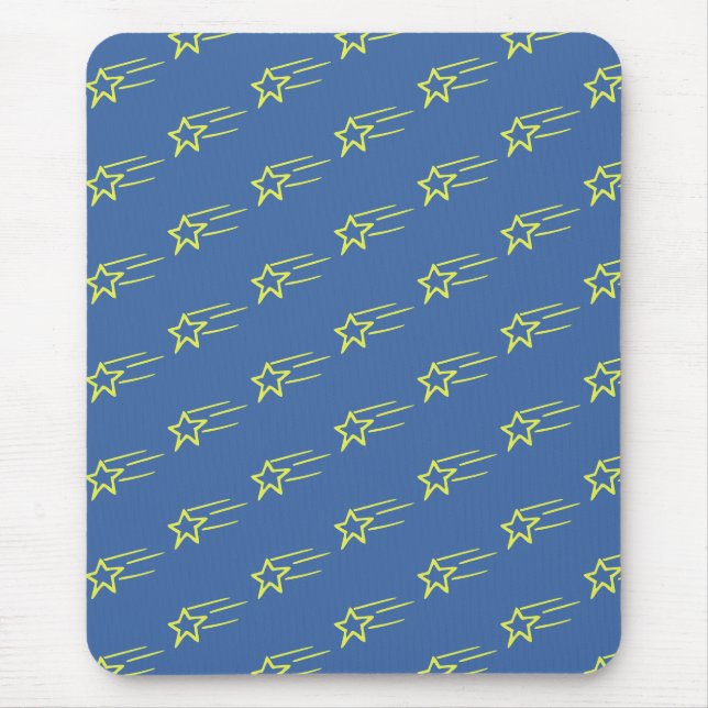 Bright Shooting Star Pattern  Mouse Pad (Front)