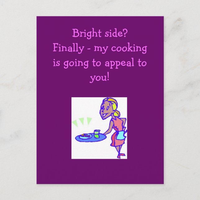 Bright side? (of being incarcerated) postcard (Front)