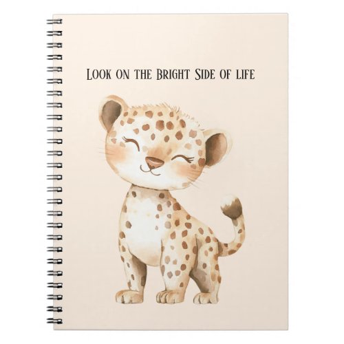 Bright Side of Life Cheetah Notebook