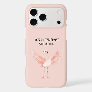 Bright Side of Life Pink Flamingo iPhone 17 Pro Max Case