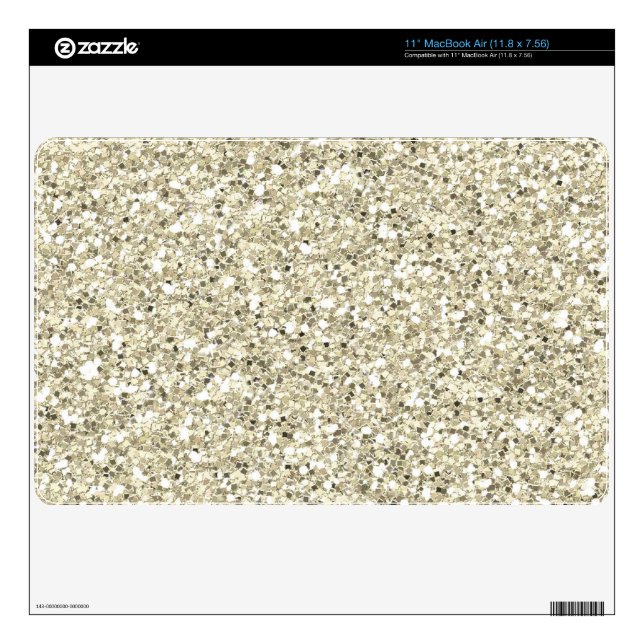 Bright Silver Glitter MacBook AIr Skin (Product)