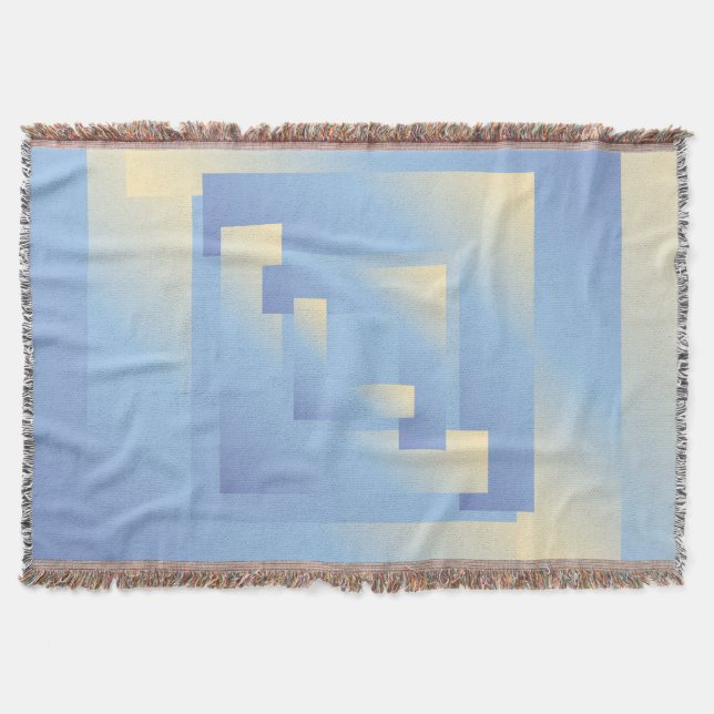bright sky colors throw blanket (Front)