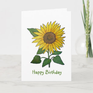 Bright Smiles Sunflower Birthdays Card