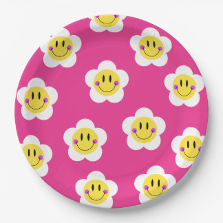 Bright Smiley  Paper Plates