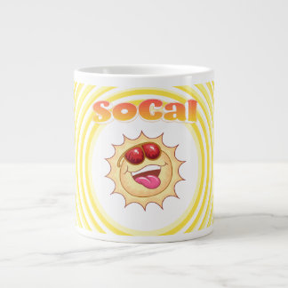 Bright Smiling SoCal Sun Giant Coffee Mug