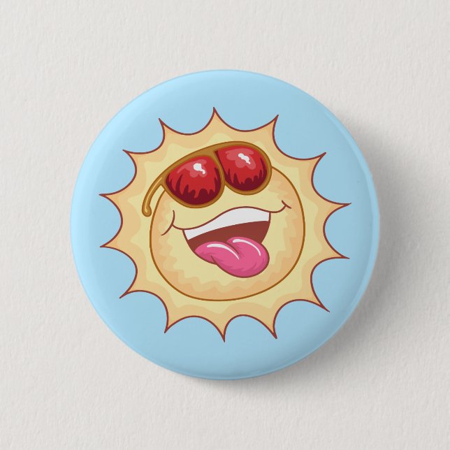 Bright Smiling Sunshine Button (Front)