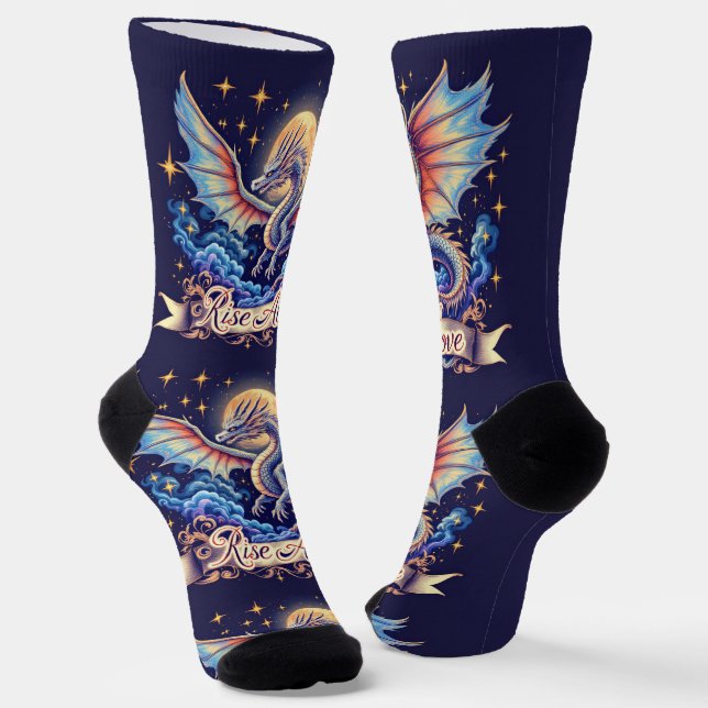 Bright Socks Dragon Rise Above 0044072 (Angled)
