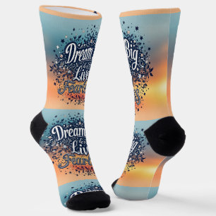 Bright Socks Dream Big & Live Fearless 0044007