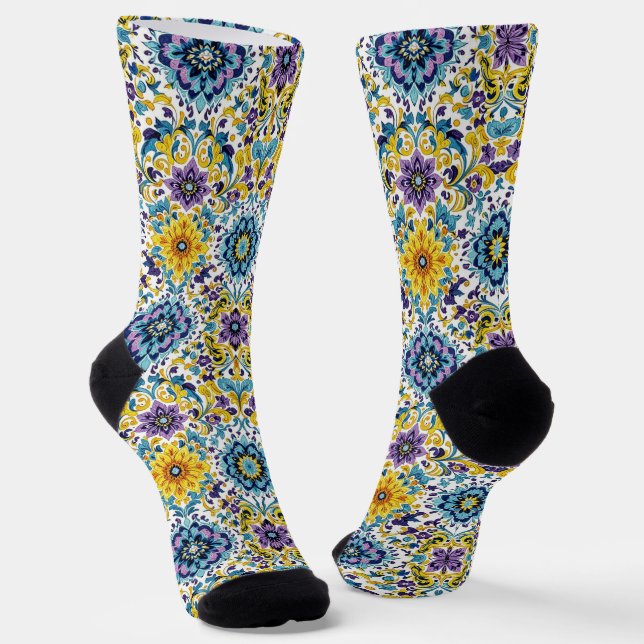 Bright Socks Elaborate Seamless Patterns 0039350 (Angled)