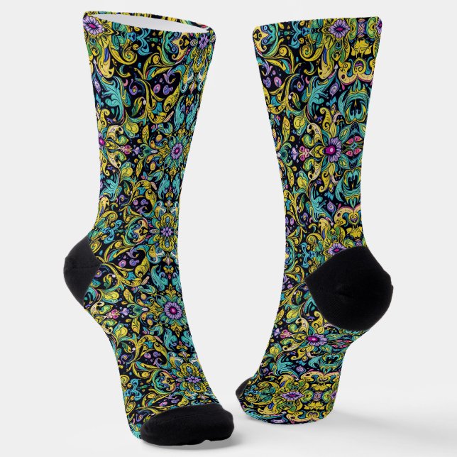 Bright Socks Elaborate Seamless Patterns 0039354 (Angled)