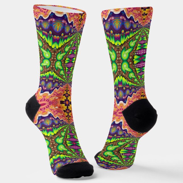 Bright Socks Fractal Seamless Patterns 0042090 (Angled)