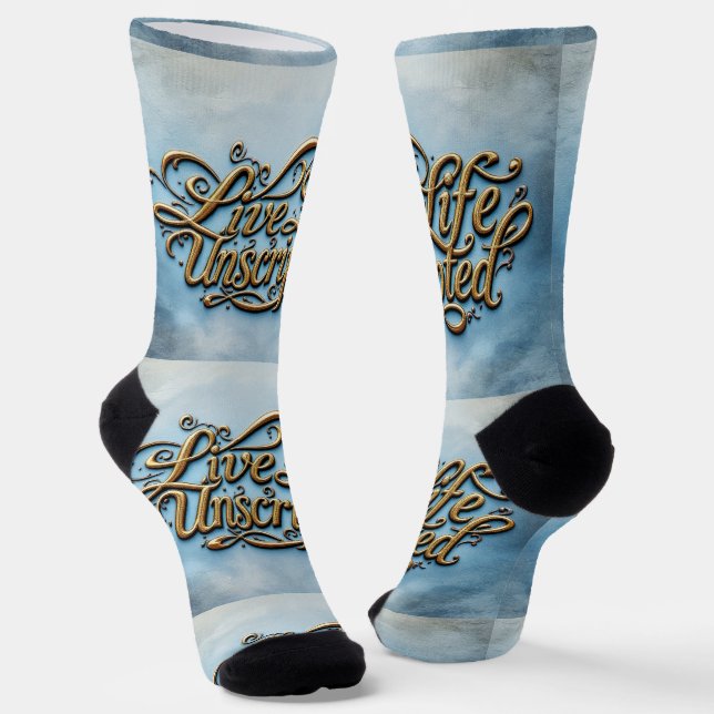 Bright Socks Live Life Unscripted 0044048 (Angled)