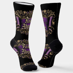 Bright Socks Motivational Art Rise Above 0044008