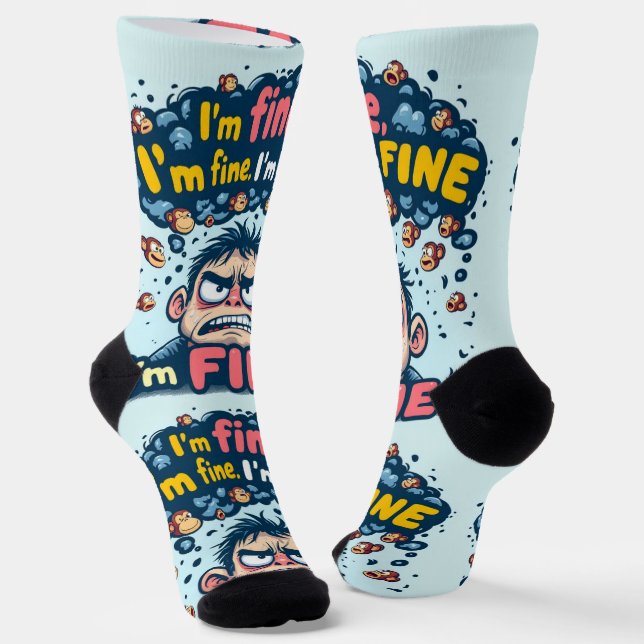 Bright Socks RANDOPIX Art Socks 0039476 (Angled)