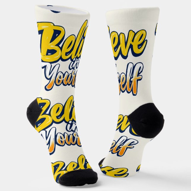 Bright Socks RANDOPIX Believe In Yourself 0039491 (Angled)