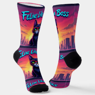 Bright Socks RANDOPIX Feline Like A Boss 0039511