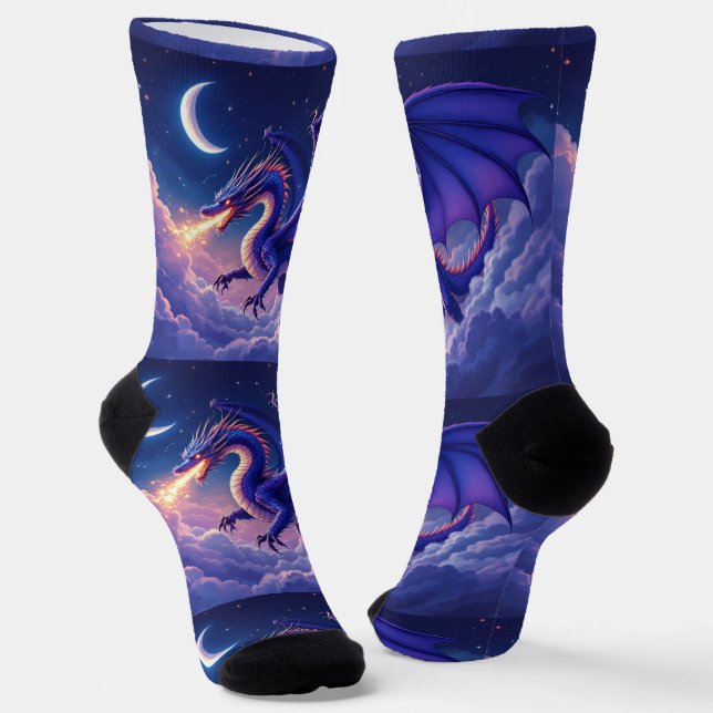 Bright Socks RANDOPIX Moon Dragon 0039525 (Angled)
