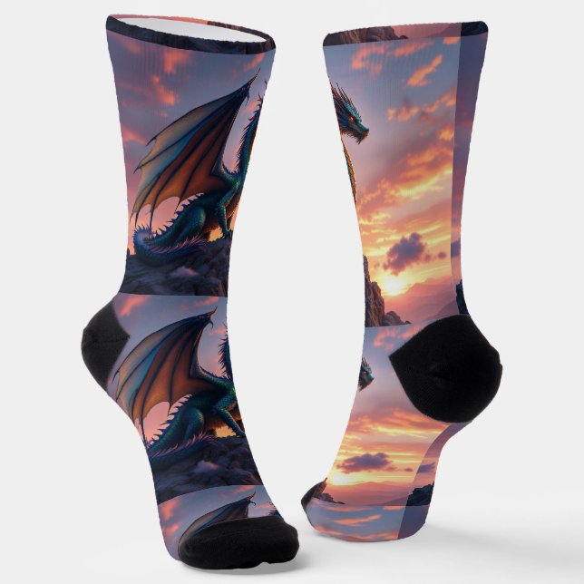 Bright Socks RANDOPIX Resting Dragon 0039519 (Angled)