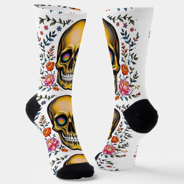 Bright Socks Skull Pics 0037639 (Angled)