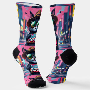 Bright Socks UNISEX Purr-fectly Cool Cat 0040755