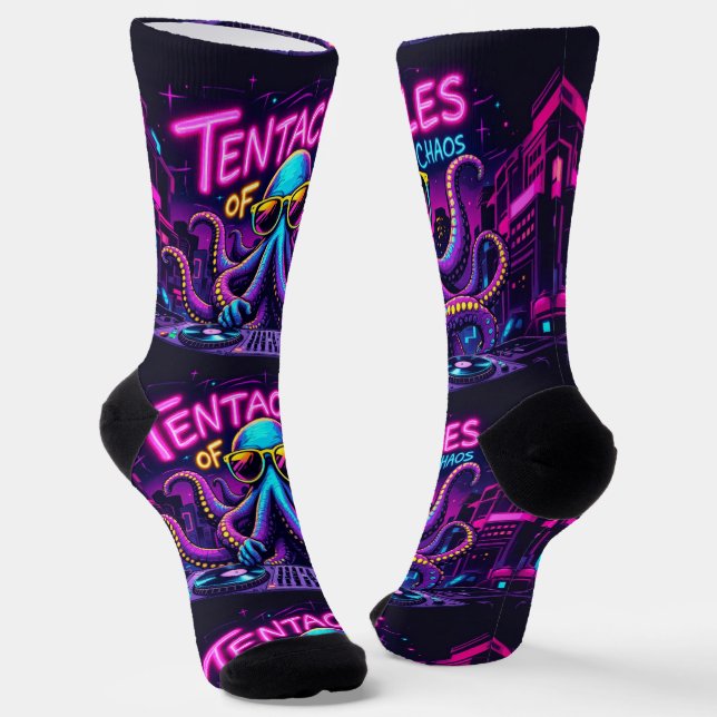 Bright Socks UNISEX Tentacles Of Chaos 0040762 (Angled)
