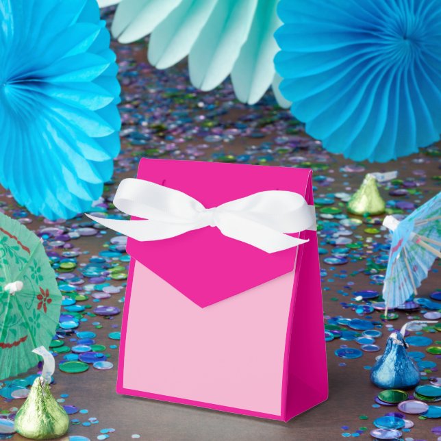 Bright Solid Hot Pink Favor Boxes for Parties (Party)