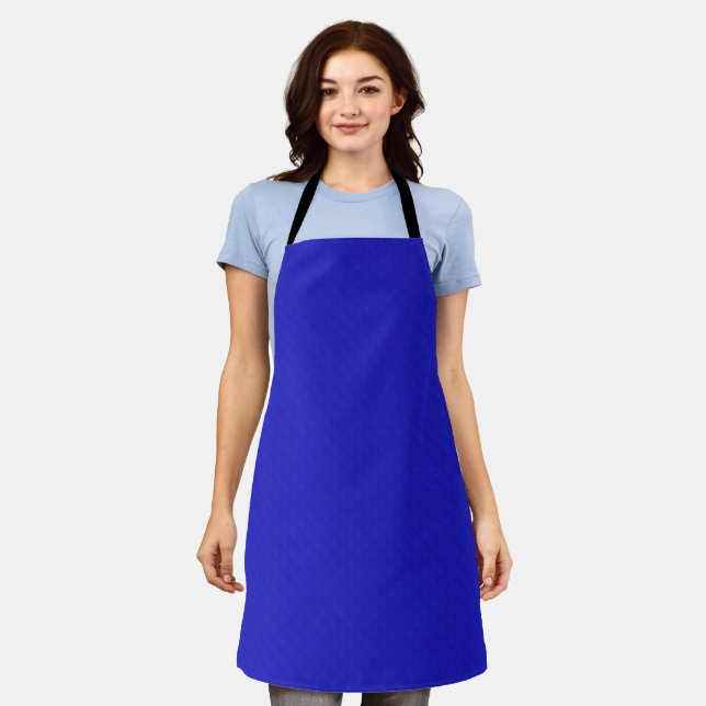 Bright Solid neon blue textured. Apron (Worn)