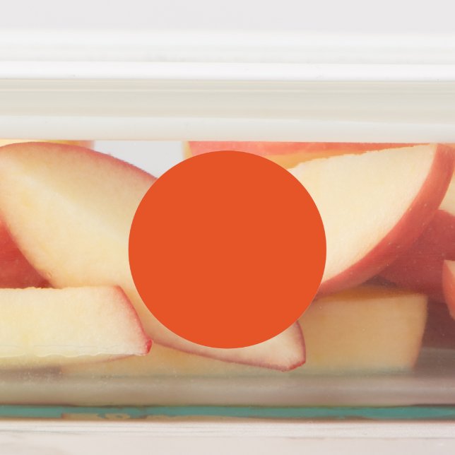 Bright Solid Orange Background  Labels (Affixed)