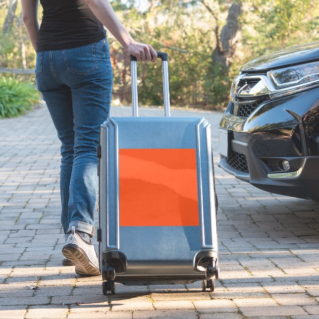 Bright Solid Orange Background  Sticker (Suitcase Insitu)