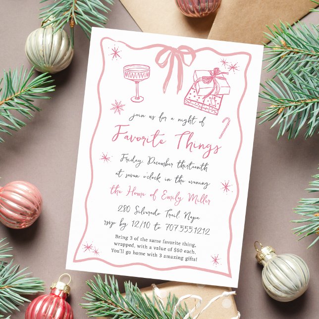 Bright Spirits | Holiday Favorite Things Party Invitation (Creator Uploaded)