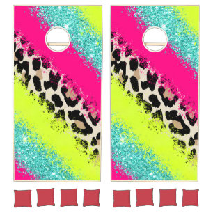 Bright Splatter Cornhole Set