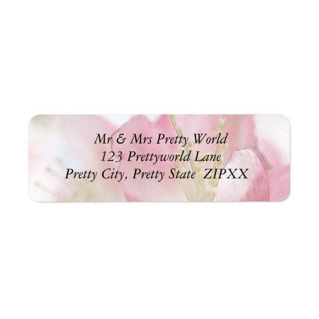 Bright Spring Apple Blossoms Label (Front)