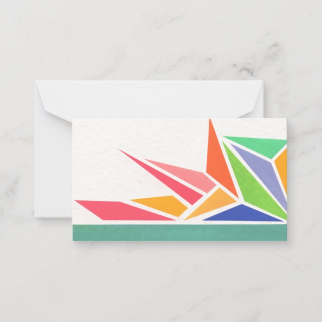 Bright Spring Colors Note Card (Front)
