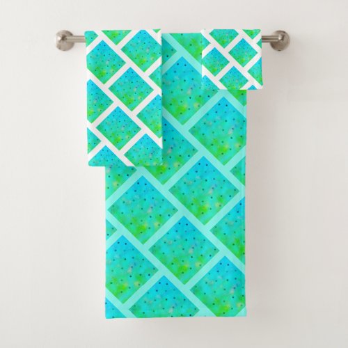 Bright Spring Colors Pattern Towel Set