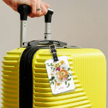 Bright Spring Floral Bouquet with Monogram Luggage Tag<br><div class="desc">A bright and beautiful spring bouquet of yellow, pink and white watercolor florals makes this feminine design pop with style. The colors exude happiness and a cheerful spirit. This design is a great choice for women, teens and girls who enjoy gardening and flowers. Personalize the text template with your monogram...</div>
