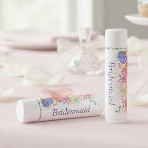 Bright Spring Floral Bridesmaid Lip Balm