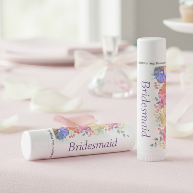 Bright Spring Floral Bridesmaid Lip Balm (Creator Uploaded)