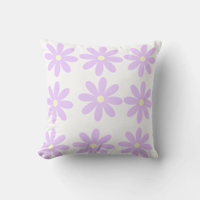 Bright Spring Flower Pillow – Colorful Home Accent (Front)