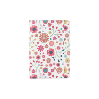 Bright Spring Flowers Passport Holder