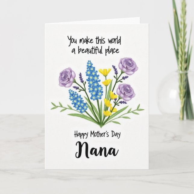 Bright Spring Mothers Day Card (Front)