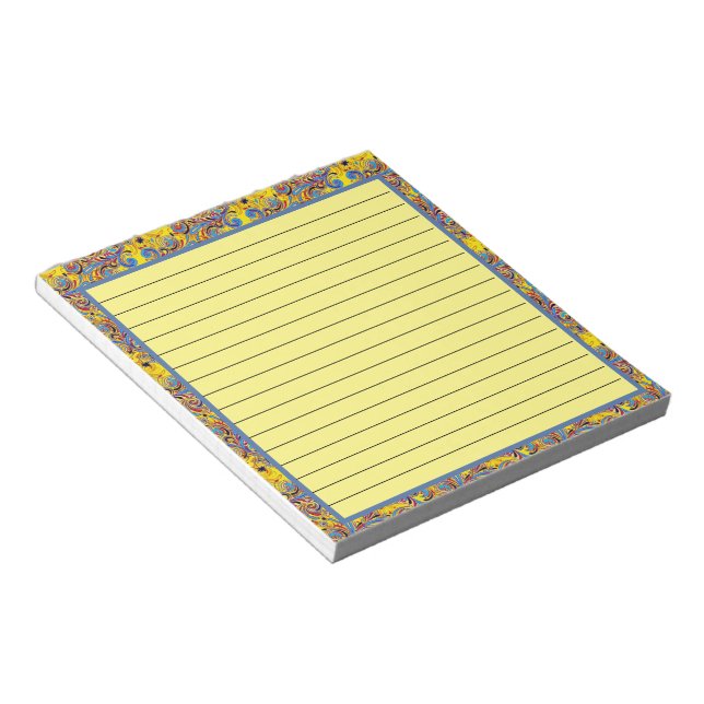 Bright spring pattern notepad (Angled)