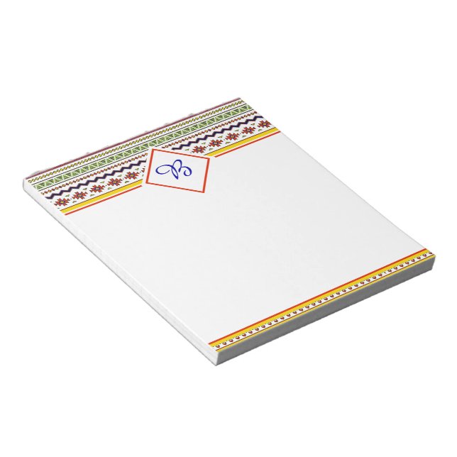 Bright spring tribal notepad (Angled)